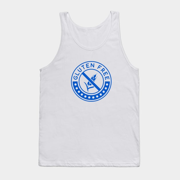 Gluten Free Blue Logo Tank Top by Gluten Free Traveller